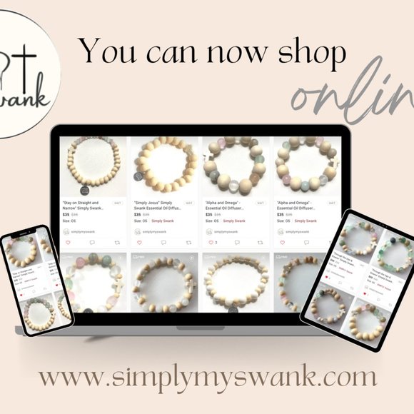 “Stay on Straight and Narrow" Simply Swank Essential Oil Diffuser Bracelet NWT - Picture 8 of 14